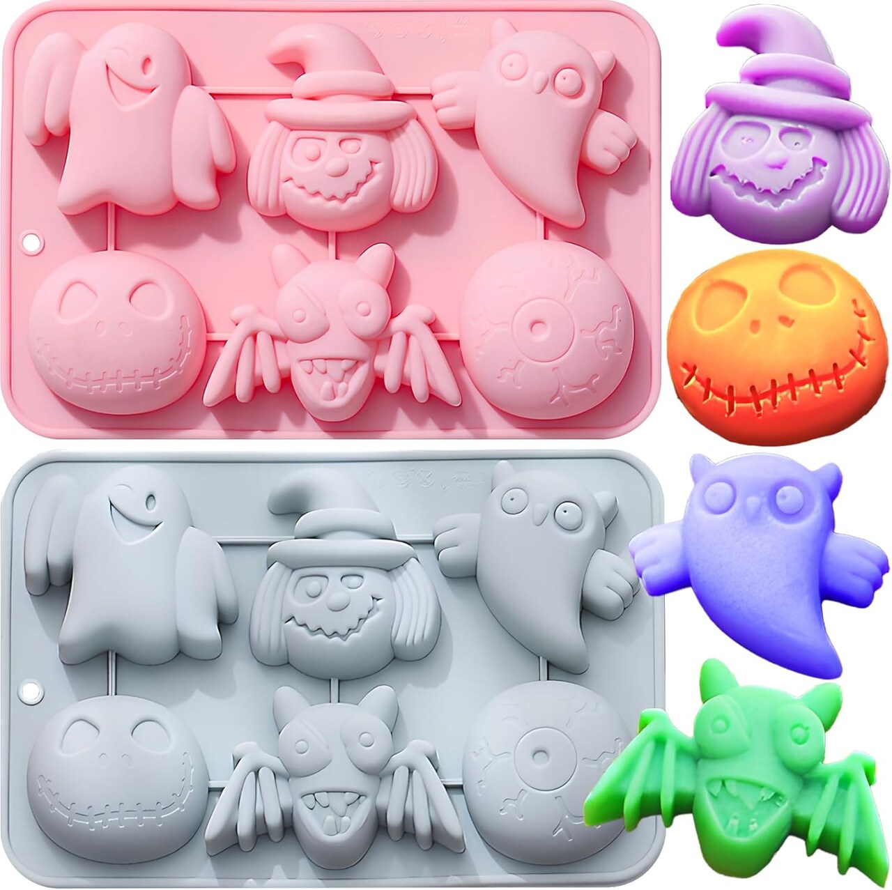 Halloween Silicone Molds Halloween Chocolate Molds(Ghost eyes)